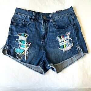 Victoria's Secret High Rise Cut-Off Jean Shorts